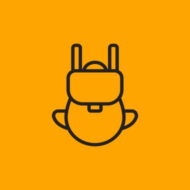 turist sırt çantası simgesini