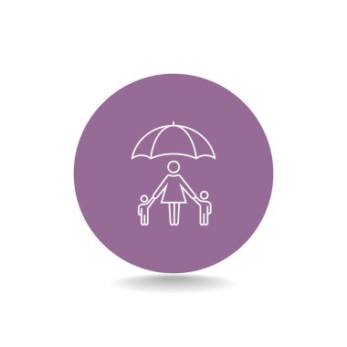 Aile şemsiye simgesinin altında.
