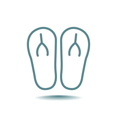 plaj terlikleri simgesi 