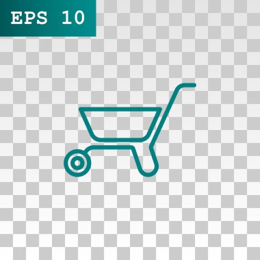 metal el arabası simgesi