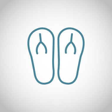 plaj terlikleri simgesi 