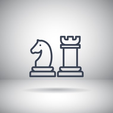 Satranç oyunun simgesi  