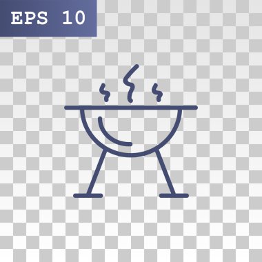 mangal barbekü simgesi