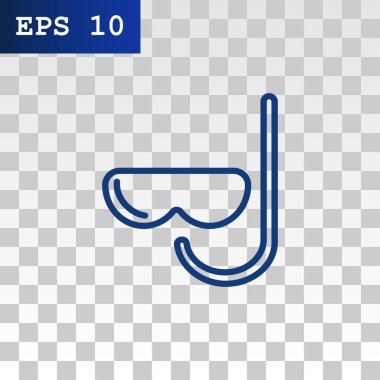 maske ve şnorkel simgesi