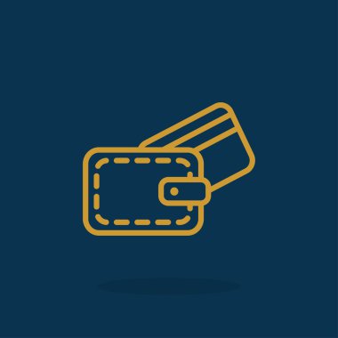 M-cüzdan ile kredi kartı simgesi