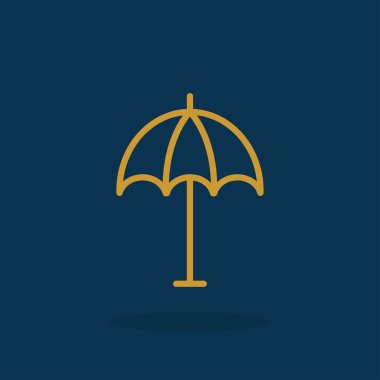 Plaj şemsiye simgesi