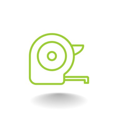 İnşaat mezura simgesi