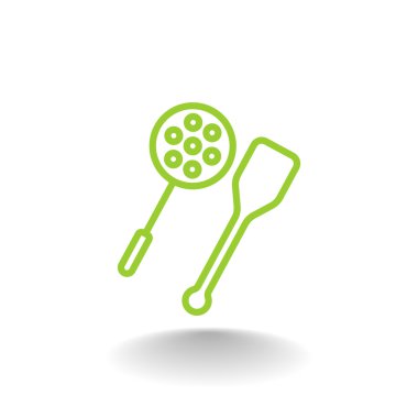  kaşık ve spatula simgesi