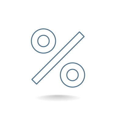 yüzde işareti simgesi