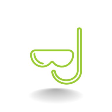 maske ve şnorkel simgesi