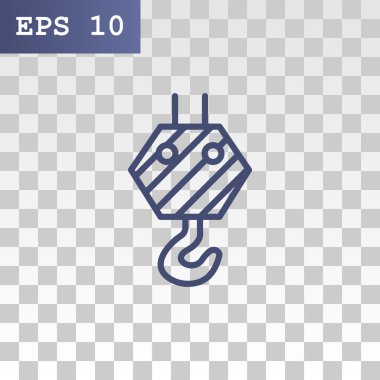 Yapı vinci kancası simgesi