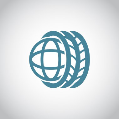 araba lastikleri ve simge