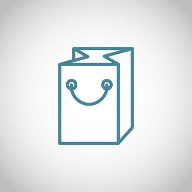 kağıt ambalaj ya da çanta simgesi