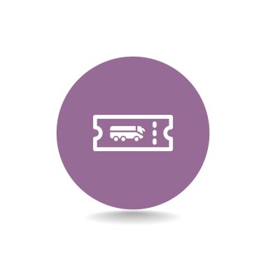 Otobüs yolcu bilet simgesi