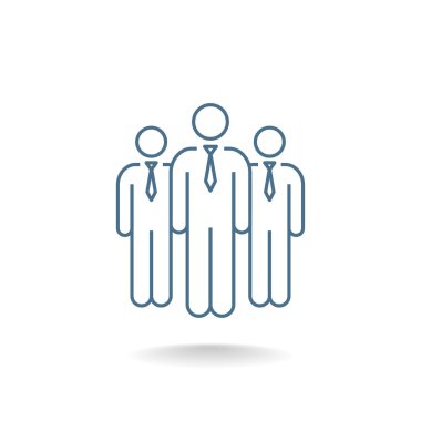 Grup iş insanlar simgesinin