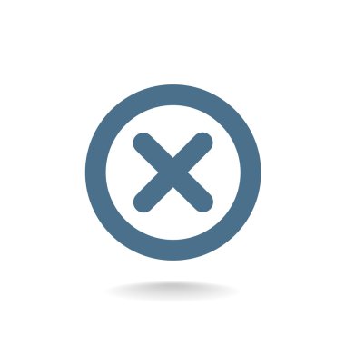 Yanlış işareti. satırı web simgesi