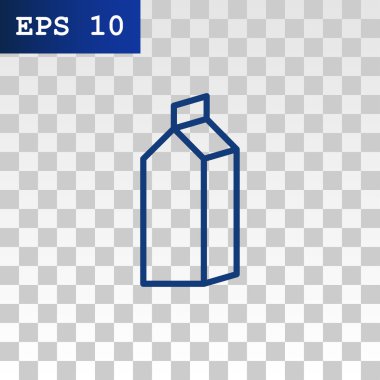 Kağıt paket süt simgesinin