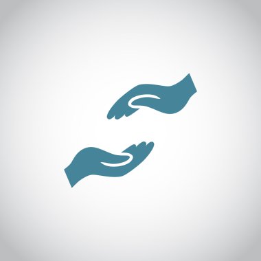 Yardım eller simgesini