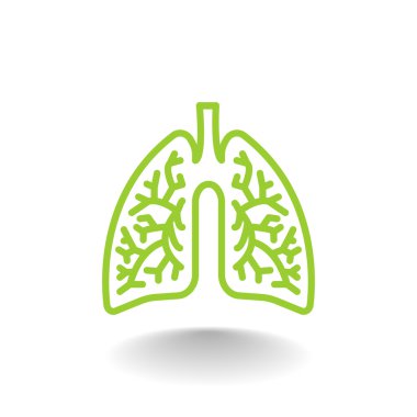 İnsan akciğerleri simgesi