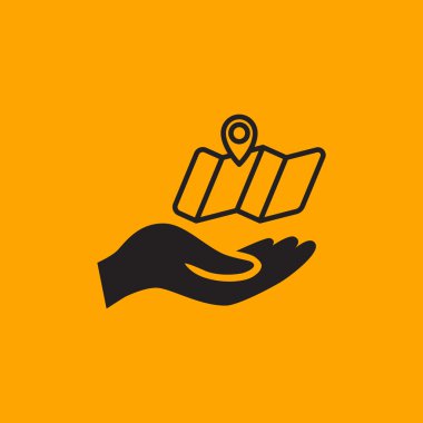 Konumu harita simgesi.