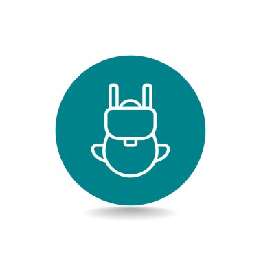 turist sırt çantası simgesini