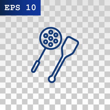  kaşık ve spatula simgesi