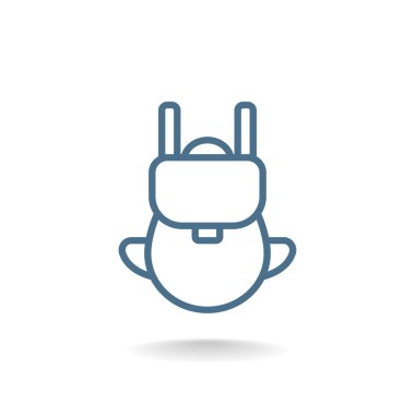 turist sırt çantası simgesini