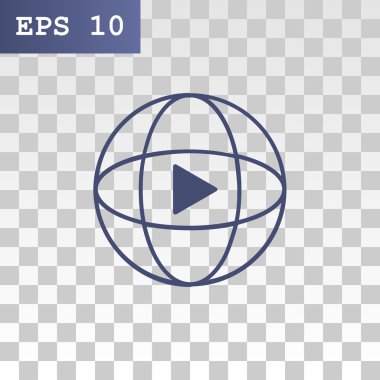 Video oynatıcı web simgesi için