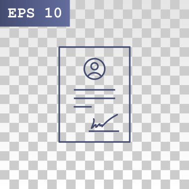 İş sözleşmesi simgesi