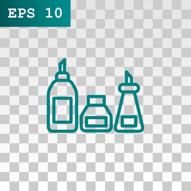 mutfak şişe set simgesi  