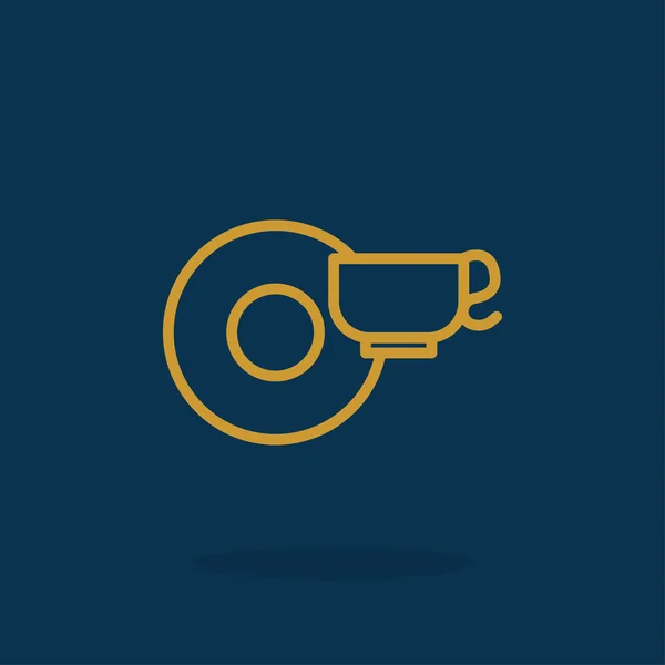 Kaffekop ikon – Stock-vektor