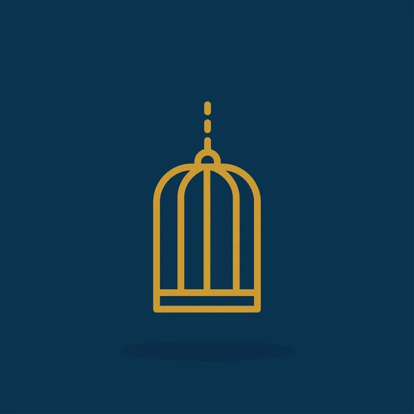 Vogelkäfig-Symbol — Stockvektor