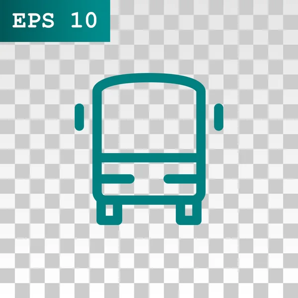 Personenvervoer bus pictogram — Stockvector