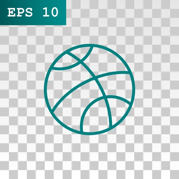 Баскетбольний м'яч значок — стоковий вектор