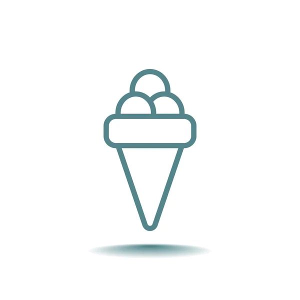 Ice cream icon — Stock Vector