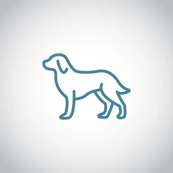 Icono de perro de dibujos animados — Vector de stock