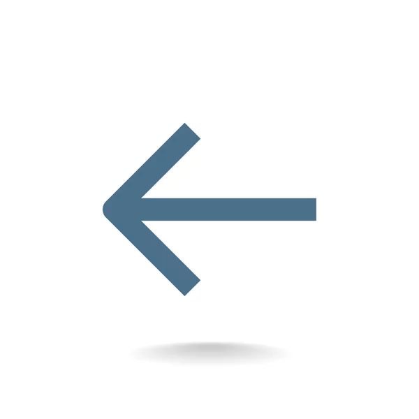 Leftward arrow icon — Stock Vector