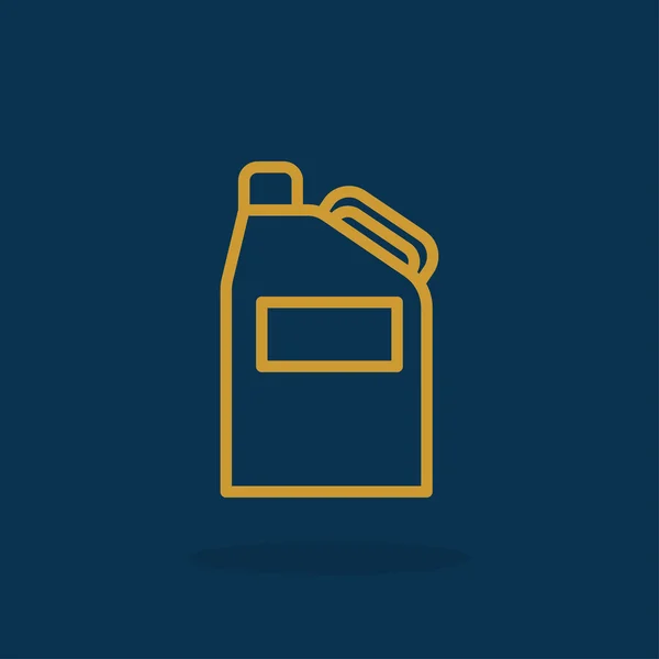 Jerrycan con icono de aceite — Archivo Imágenes Vectoriales