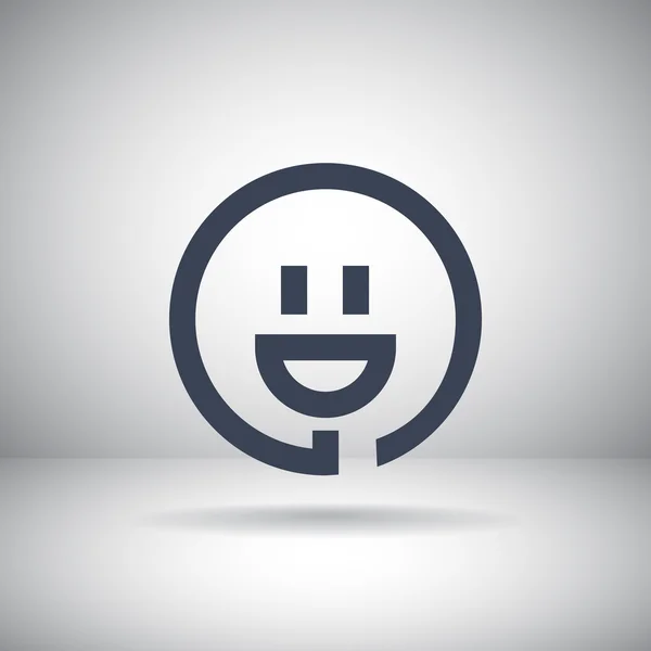 Sonriente y enchufe icono — Archivo Imágenes Vectoriales