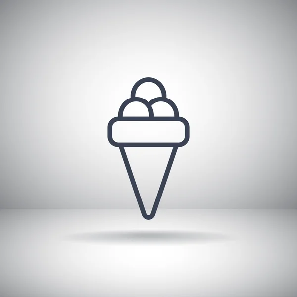 Ice cream icon — Stock Vector