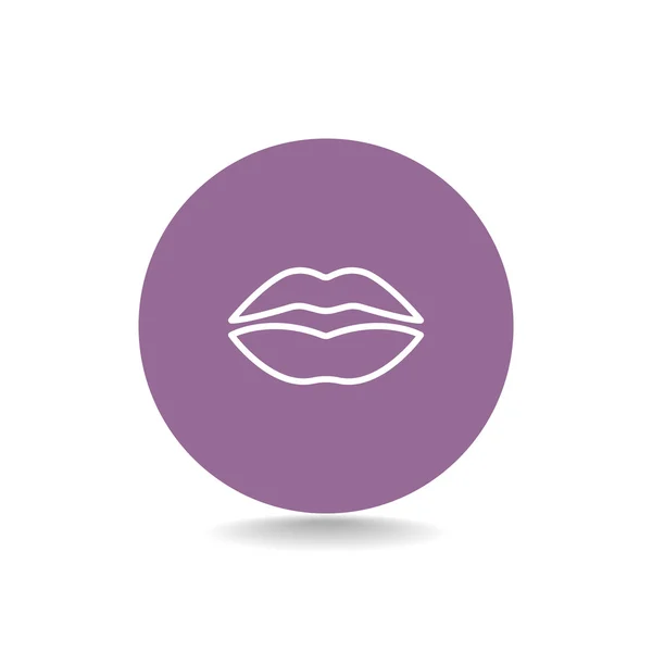 Icono de labios humanos — Archivo Imágenes Vectoriales