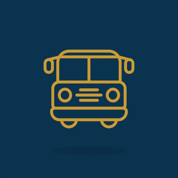 Icône de bus scolaire — Image vectorielle