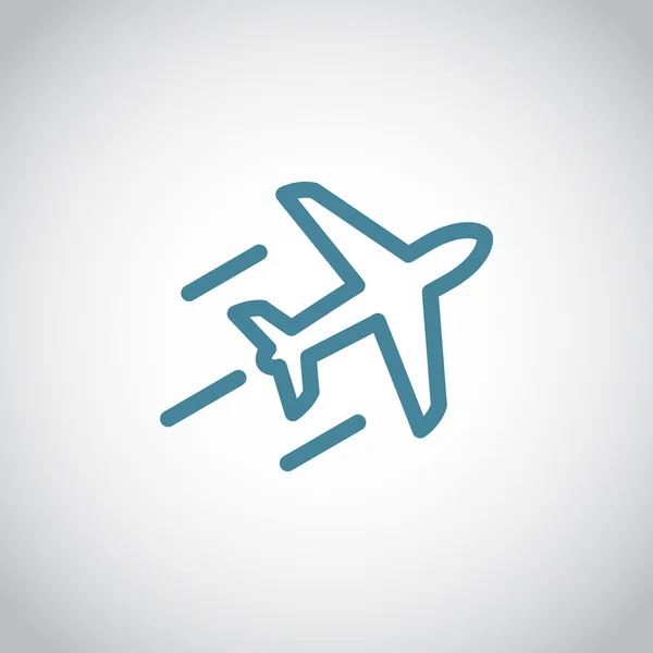 Utasszállító repülőgép ikon — Stock Vector