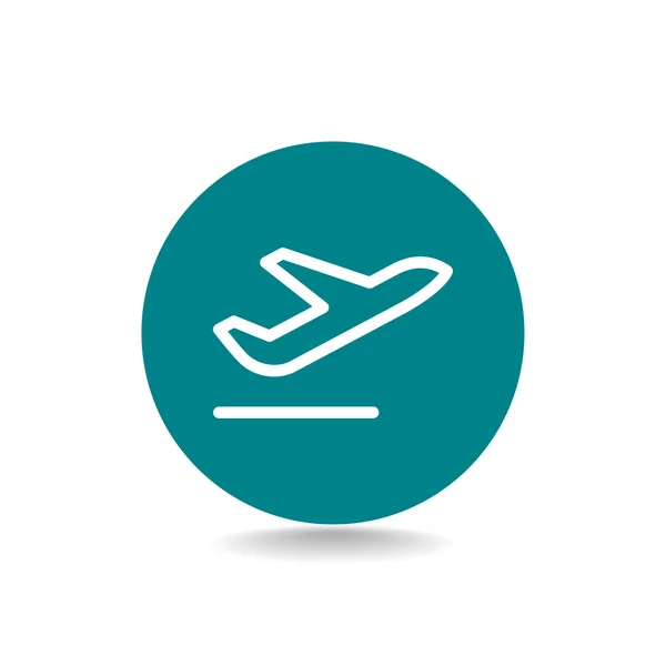 Ícone do avião de passageiros — Vetor de Stock
