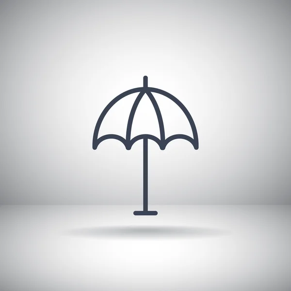 Spiaggia icona ombrellone — Vettoriale Stock