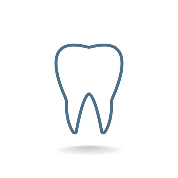 Ícone de dente humano —  Vetores de Stock