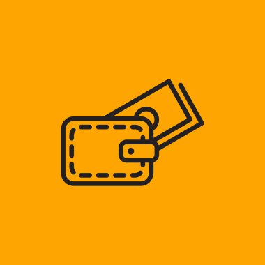 Para simgesi olan cüzdan