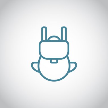 turist sırt çantası simgesini