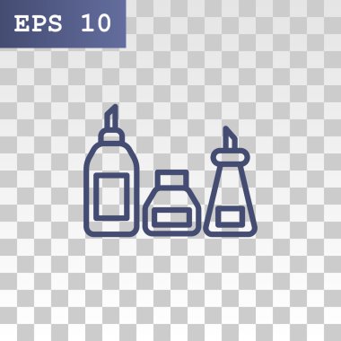 mutfak şişe set simgesi  