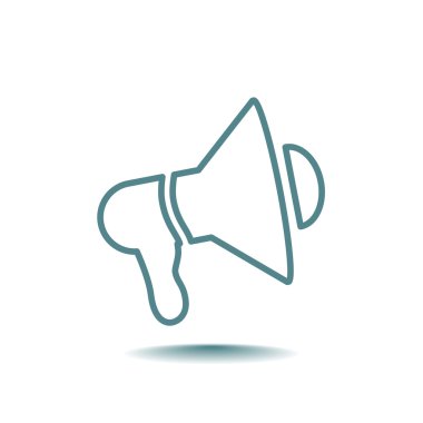 Grafik megafon simgesi